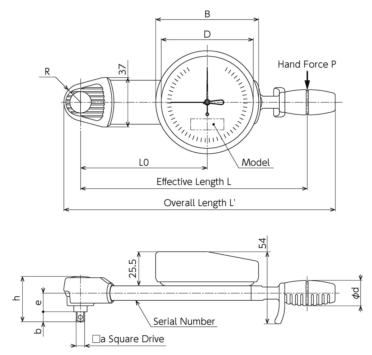 東日製作所/TOHNICHI 置針付トルクレンチ DB1.5N4-S Torque wrench